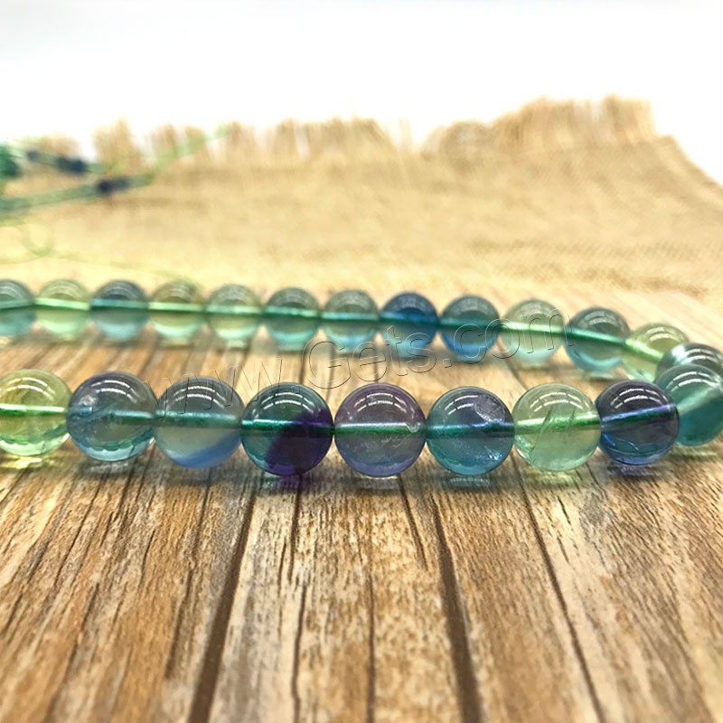 Green Fluorite Beads, Round, polished, different size for choice, Hole:Approx 1mm, Sold By Strand