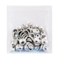 Zinc Alloy Bead Caps, antique silver color plated Approx 1.5mm  