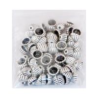 Zinc Alloy Bead Caps, antique silver color plated Approx 1.8mm  