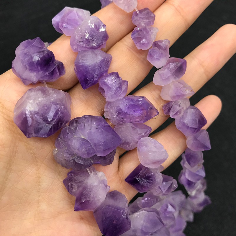 Natural Amethyst Beads, different size for choice, Hole:Approx 1mm, Sold By Strand