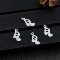 Sterling Silver Pendants, 925 Sterling Silver, Music Note, silver color plated, DIY 