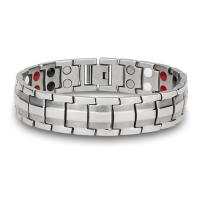 Stainless Steel Bracelet, plated, fashion jewelry & polished & for man, 15mm Approx 8.4 Inch 