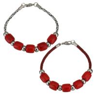 Stainless Steel Chain Bracelets, with Plastic & for woman 4mm Approx 8 Inch 