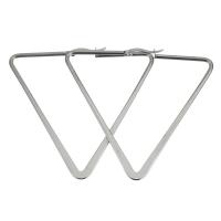 Stainless Steel Lever Back Earring, Triangle, fashion jewelry & for woman, original color 