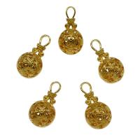 Zinc Alloy Hollow Pendants, gold color plated Approx Approx 