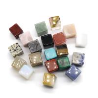 Полудрагоценный камень Коробочные украшения Драгоценный камень, Квадратная форма, полированный, разноцветный, 18-22mm, 20ПК/Box, продается Box