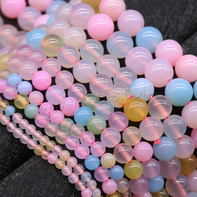 Morganite Beads, Round, polished, different size for choice, Hole:Approx 1mm, Sold By Strand