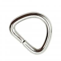 нержавеющая сталь Сумка D кольцо Пряжка, полированный, разный размер для выбора, 200ПК/сумка, продается сумка