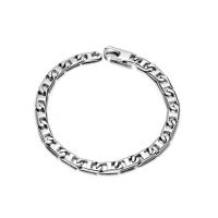 Titanium Steel Bracelet, polished, fashion jewelry & for man, 5.6mm Inch 