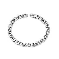 Titanium Steel Bracelet, polished, fashion jewelry & punk style & Unisex, 6.2mm .2 Inch 