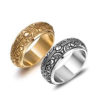 Титан Сталь палец кольцо, титан, полированный, ювелирные изделия моды & Мужская & разный размер для выбора, Много цветов для выбора, 7.8mm, продается PC