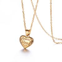 Stainless Steel Jewelry Necklace, Heart, fashion jewelry & for woman 