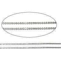 Stainless Steel Chain Jewelry, Flat Heart, original color, 2.5*1mm 
