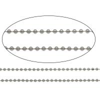 Stainless Steel Ball Chain, original color, 2.5mm 