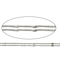Stainless Steel Chain Jewelry, original color, 2mm,1mm 