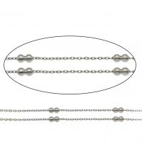 Stainless Steel Chain Jewelry, original color, 3mm,1mm 