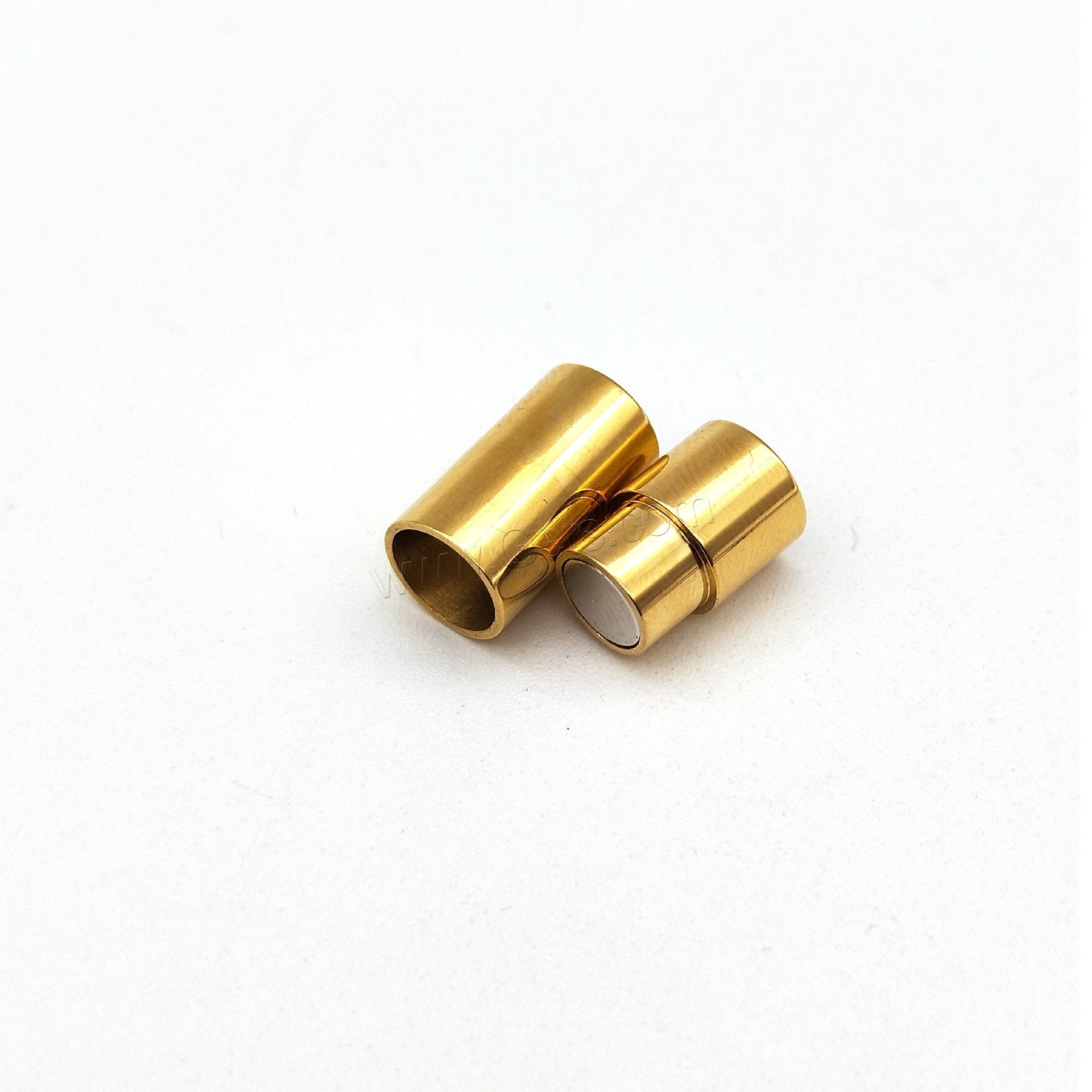 Edelstahl Magnetverschluss, poliert, verschiedene Größen vorhanden, keine, Bohrung:ca. 6mm, 50PCs/Menge, verkauft von Menge