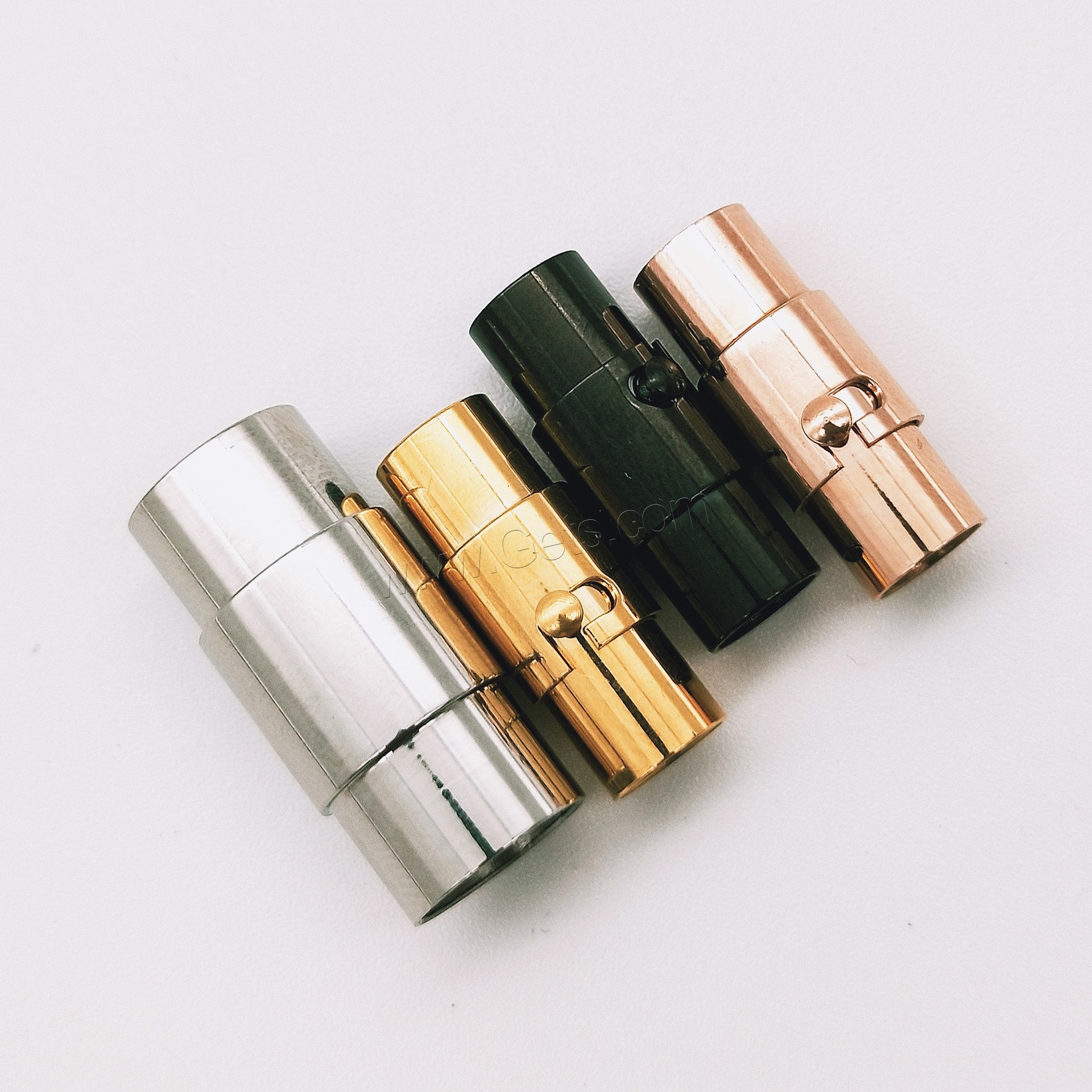 Stainless Steel Magnetic Clasp, polished, different size for choice, more colors for choice, 200PCs/Lot, Sold By Lot