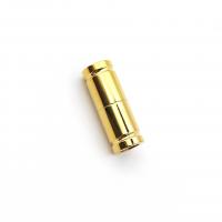 Stainless Steel Magnetic Clasp, polished, gold, 22mm Approx 5mm 