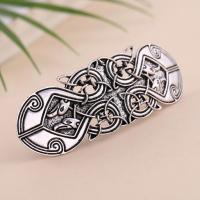 Hair Snap Clips, Zinc Alloy, antique silver color plated, vintage & for woman, metallic color plated, 150mm 
