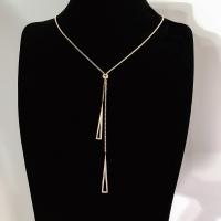 Stainless Steel Necklace, Triangle, fashion jewelry & for woman, 55+5cm 