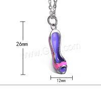 Stainless Steel Shoes Pendant, fashion jewelry & enamel 