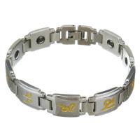Stainless Steel Bracelet, fashion jewelry & for man, silver color, 13mm Approx 8 Inch 