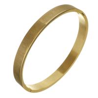 Stainless Steel Bangle, fashion jewelry & Unisex, golden, 8mm 
