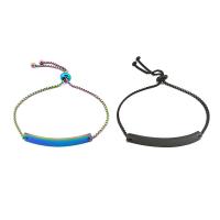 Stainless Steel Chain Bracelets, Adjustable & fashion jewelry & Unisex 22+4cm 