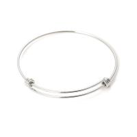 Stainless Steel Bangle, Adjustable & fashion jewelry & for woman 6mm 