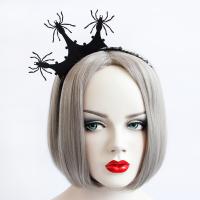 Filz Haarband, mit Eisen, Krone, Mädchen & Halloween Schmuck, schwarz, 240x180x7mm, verkauft von PC