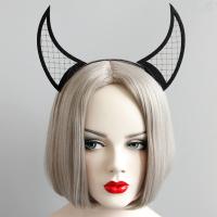 Войлок Повязка для волос, с Железо, Хэллоуин ювелирные изделия & Женский, черный продается PC