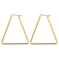 Stainless Steel Hoop Earring, plated, for woman & hollow 40mm 
