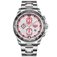 Men Wrist Watch, Zinc Alloy, with Glass & Silicone & Stainless Steel, Chinese movement, plated, Life water resistant & for man & luminated Approx 9.4 Inch 
