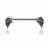 Stainless Steel Nipple Ring, Wing Shape, fashion jewelry & for woman 