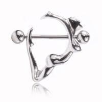 Edelstahl Brustpiercing Ring, Herz, Modeschmuck & für Frau, verkauft von PC