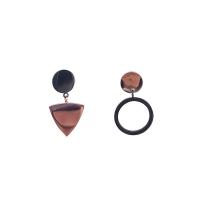 Asymmetric Earrings, Titanium Steel, Triangle, fashion jewelry & for woman, 4cmx3cm 