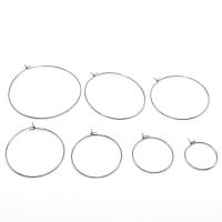 Brass Hoop Earring Components, Stainless Steel, plated, DIY 