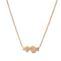 Титан ожерелье ювелирных изделий, титан, Рыба, плакирован золотом, ювелирные изделия моды & Женский, продается PC