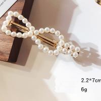 Schnabelspange, Zinklegierung, mit Kunststoff Perlen, Modeschmuck & verschiedene Stile für Wahl & für Frau, verkauft von PC