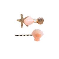 Hair Slide, Zinc Alloy, with Plastic Pearl & Acrylic, fashion jewelry & for woman 