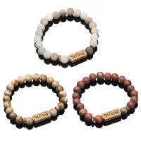 Pierre naturelle bracelet, bijoux de mode & unisexe & styles différents pour le choix & givré  Environ 7.88 pouce, Vendu par brin
