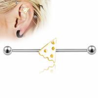Stainless Steel Ear Piercing Jewelry, fashion jewelry & hypo allergic & for woman & enamel 