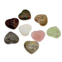 Joyas de piedras preciosas colgante, Corazón, enviado al azar & diverso tamaño para la opción, Vendido por UD