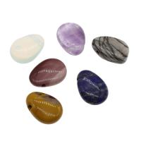 Joyas de piedras preciosas colgante, enviado al azar & Bricolaje, 30*22*9.5mm-30*19*8mm, agujero:aproximado 3mm, 5PCs/Bolsa, Vendido por Bolsa
