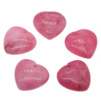 Подвески Агат Роуз, розовый агат, Сердце отверстие:Приблизительно 2.8mm, продается PC