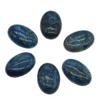 Kräuselungs-Edelstein Cabochon, Modeschmuck & DIY, blau, 30x20x6.5mm, 5PCs/Tasche, verkauft von Tasche