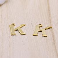 Letter Brass Pendants, Letter K, original color Approx 1mm 