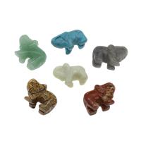 Joyas de piedras preciosas colgante, Elefante, enviado al azar & diverso tamaño para la opción, Vendido por UD