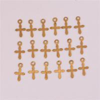 Brass Cross Pendants, original color Approx 1mm, Approx 